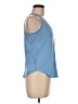 Soho Blue Sleeveless T-Shirt Size M - photo 4