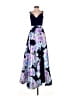 B. Darlin Floral Purple Cocktail Dress Size 0 - photo 1