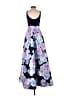B. Darlin Floral Purple Cocktail Dress Size 0 - photo 2
