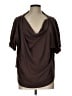 nuuds Brown Short Sleeve Turtleneck Size L - photo 1