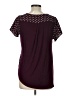 Tempted Polka Dots Burgundy Short Sleeve Blouse Size L - photo 2