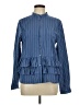 Heyson Blue Long Sleeve Blouse Size L - photo 1