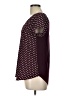 Tempted Polka Dots Burgundy Short Sleeve Blouse Size L - photo 5