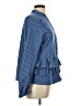 Heyson Blue Long Sleeve Blouse Size L - photo 4
