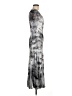 Komarov 100% Polyester Graphic Gray Casual Dress Size Med (2) - photo 4