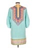 Urban Coco 100% Polyester Teal 3/4 Sleeve Blouse Size L - photo 2
