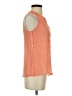 Corvia Orange Sleeveless Blouse Size S - photo 4