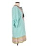 Urban Coco 100% Polyester Teal 3/4 Sleeve Blouse Size L - photo 4