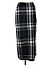 Casual Corner 100% Wool Plaid Black Wool Skirt Size 4 - photo 1