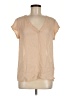 Joie Tan Short Sleeve Blouse Size M - photo 1