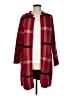 Tahari Plaid Red Cardigan Size M - photo 1