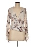 Lovestitch 100% Polyester Tan Long Sleeve Blouse Size M - photo 1