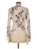 Lovestitch 100% Polyester Tan Long Sleeve Blouse Size M - photo 2