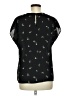 Halogen 100% Polyester Black Short Sleeve Blouse Size M - photo 2