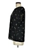 Halogen 100% Polyester Black Short Sleeve Blouse Size M - photo 5
