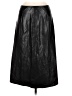 Unbranded Solid Black Faux Leather Skirt Size M - photo 1