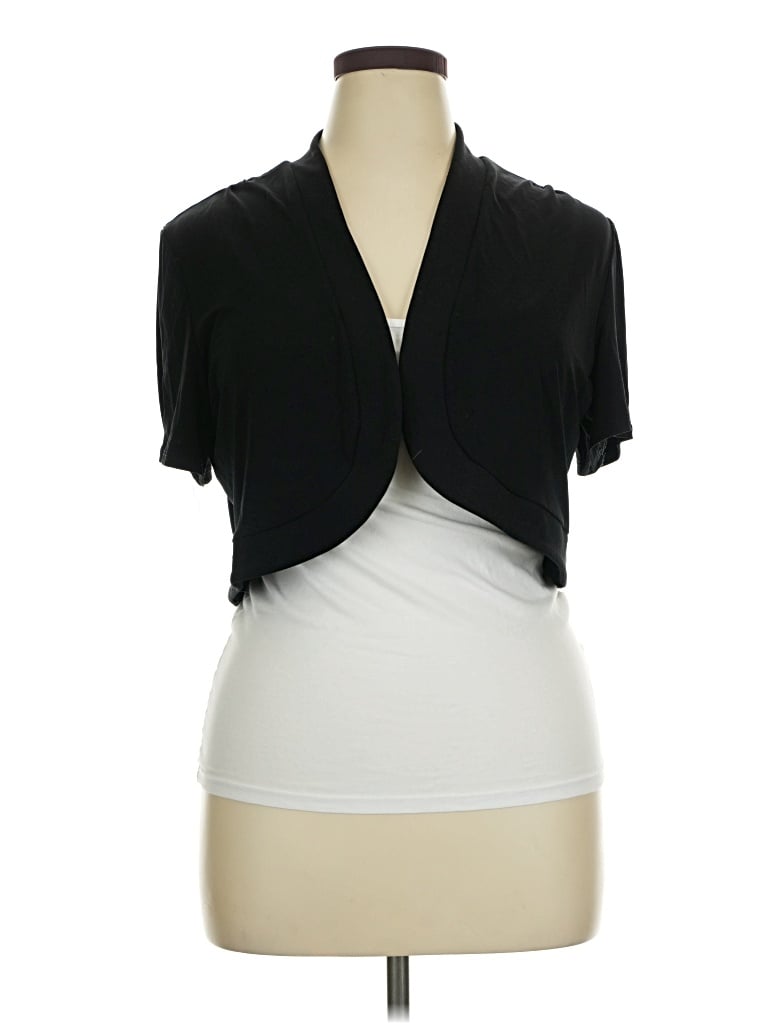Pre-owned R&k Short Sleeve Top Black Cowl Neck Tops