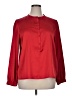 CeCe 100% Polyester Red Long Sleeve Blouse Size XL - photo 1