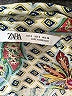 Zara Print Green 3/4 Sleeve Blouse Size S - photo 7