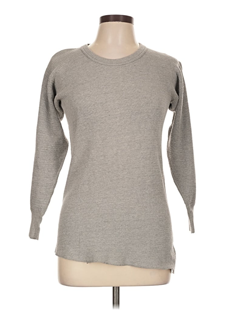 Pre-owned Calvin Klein Long Sleeve T-shirt In Gray