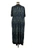Ulla Popken Print Blue Casual Dress Size 24 - 26 - photo 2