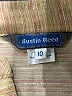 Austin Reed Tweed Tan 3/4 Sleeve Button-Down Shirt Size 10 - photo 7