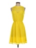 Maison Jules 100% Polyester Solid Yellow Casual Dress Size XS - photo 1