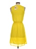 Maison Jules 100% Polyester Solid Yellow Casual Dress Size XS - photo 2