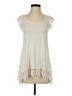 Jessica Simpson Ivory Short Sleeve Top Size XS - photo 1