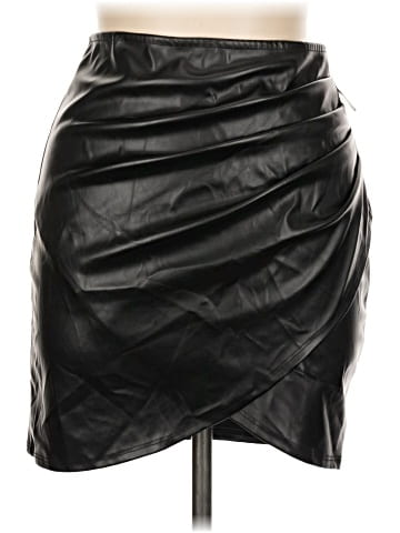 Windsor Faux Leather Skirt (view 1)