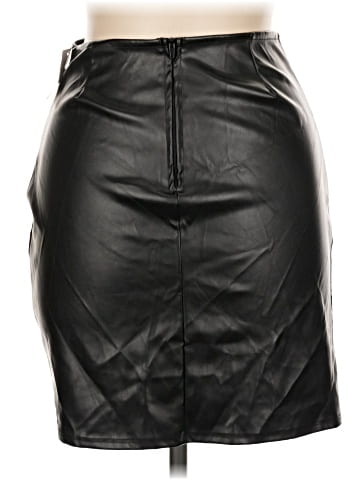 Windsor Faux Leather Skirt (view 2)