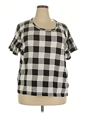 a.n.a. A New Approach Short Sleeve Blouse (view 1)
