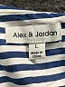 Alexander Jordan Stripes Blue 3/4 Sleeve Blouse Size L - photo 7