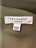 Equipment 100% Polyester Solid Green Long Sleeve Blouse Size L - photo 7