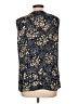 Isaac Mizrahi 100% Polyester Blue Gold Sleeveless Blouse Size L - photo 2