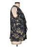Isaac Mizrahi 100% Polyester Blue Gold Sleeveless Blouse Size L - photo 4