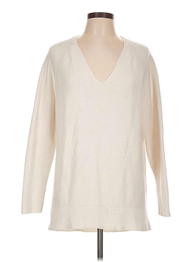 Pre-owned Athleta Pullover Sweater In Ivory