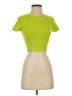Zara Color Block Green Short Sleeve Turtleneck Size S - photo 1