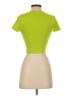 Zara Color Block Green Short Sleeve Turtleneck Size S - photo 2