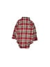 Cat & Jack 100% Cotton Plaid Red Long Sleeve Onesie Size 6-9 mo - photo 2