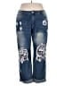 Unbranded Graphic Blue Jeans Size 4X - photo 1