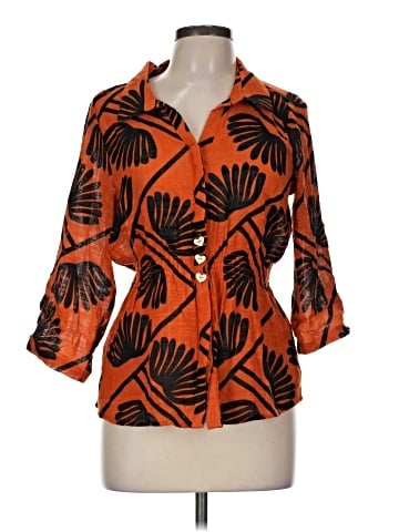 Alex & Parker 3/4 Sleeve Button-Down Shirt (view 1)