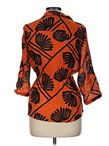 Alex & Parker 3/4 Sleeve Button-Down Shirt (view 2)