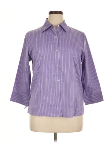 Kim Rogers 3/4 Sleeve Button-Down Shirt (view 1)