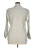Chico's Metallic Gray Long Sleeve Button-Down Shirt Size XL (3) - photo 2