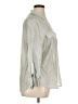 Chico's Metallic Gray Long Sleeve Button-Down Shirt Size XL (3) - photo 4