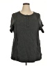 Torrid Gray Short Sleeve Henley Size 4X Plus (4) - photo 1