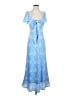 Assorted Brands 100% Polyester Blue Cocktail Dress Size S - photo 1