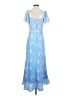 Assorted Brands 100% Polyester Blue Cocktail Dress Size S - photo 2