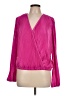 Unbranded 100% Polyester Pink Long Sleeve Blouse Size L - photo 1